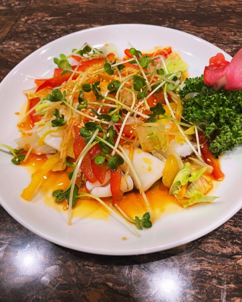 イカの中華風カルパッチョ